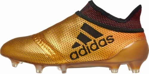 adidas Kids X 17  FG – Tactile Gold Metallic/Solar Red
