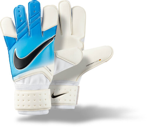 Nike Vapor Grip 3 Goalkeeper Gloves – White/Photo Blue