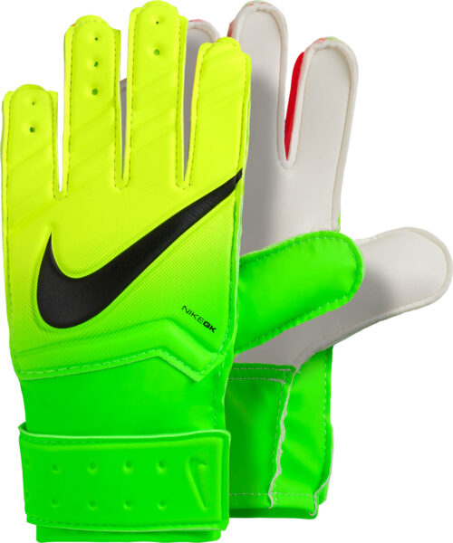Nike Kids Match Goalkeeper Gloves – Electric Green/Volt