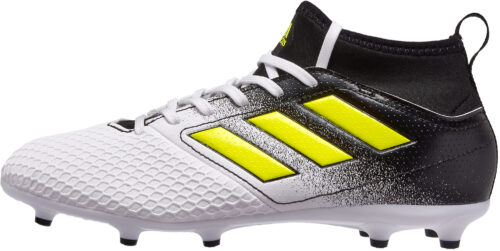 adidas Kids ACE 17.3 FG – White/Solar Yellow