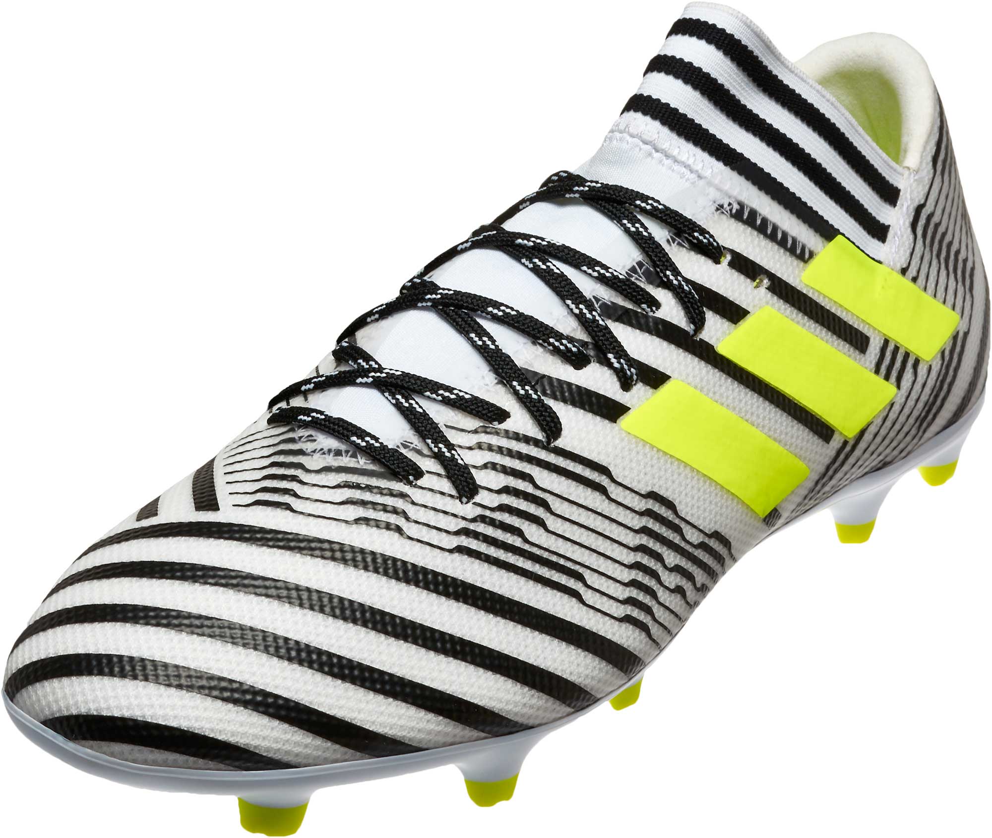 Striped disk Cradle adidas Nemeziz 17.3 FG - White Soccer Cleats