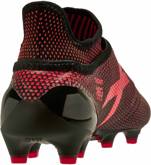 adidas Kids X 17  PureSpeed FG – Core Black/Solar Red