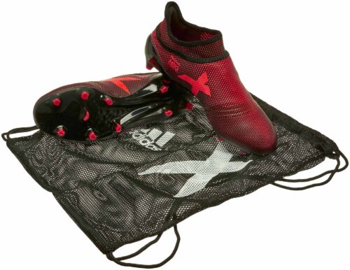 adidas Kids X 17  PureSpeed FG – Core Black/Solar Red