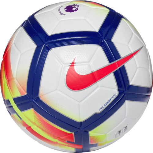 Nike Ordem V Match Soccer Ball – Premier League – White/Crimson