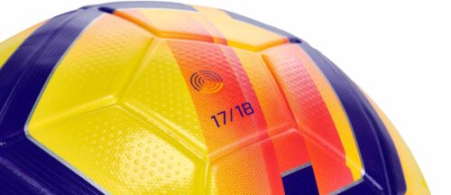 Nike Ordem V Hi-vis Match Ball – Premier League – Yellow/Crimson