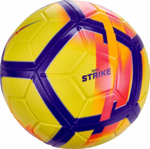 Nike Strike Hi-vis Soccer Ball – Yellow/Crimson