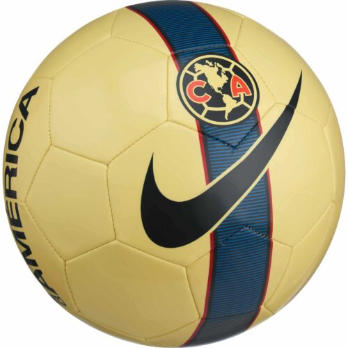 Nike Club America Supporters Soccer Ball – Lemon Chiffon/Armory Navy