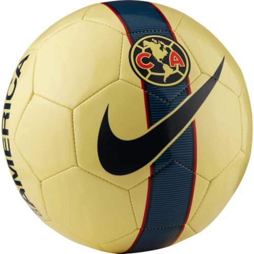 Nike Club America Supporters Soccer Ball – Lemon Chiffon/Armory Navy