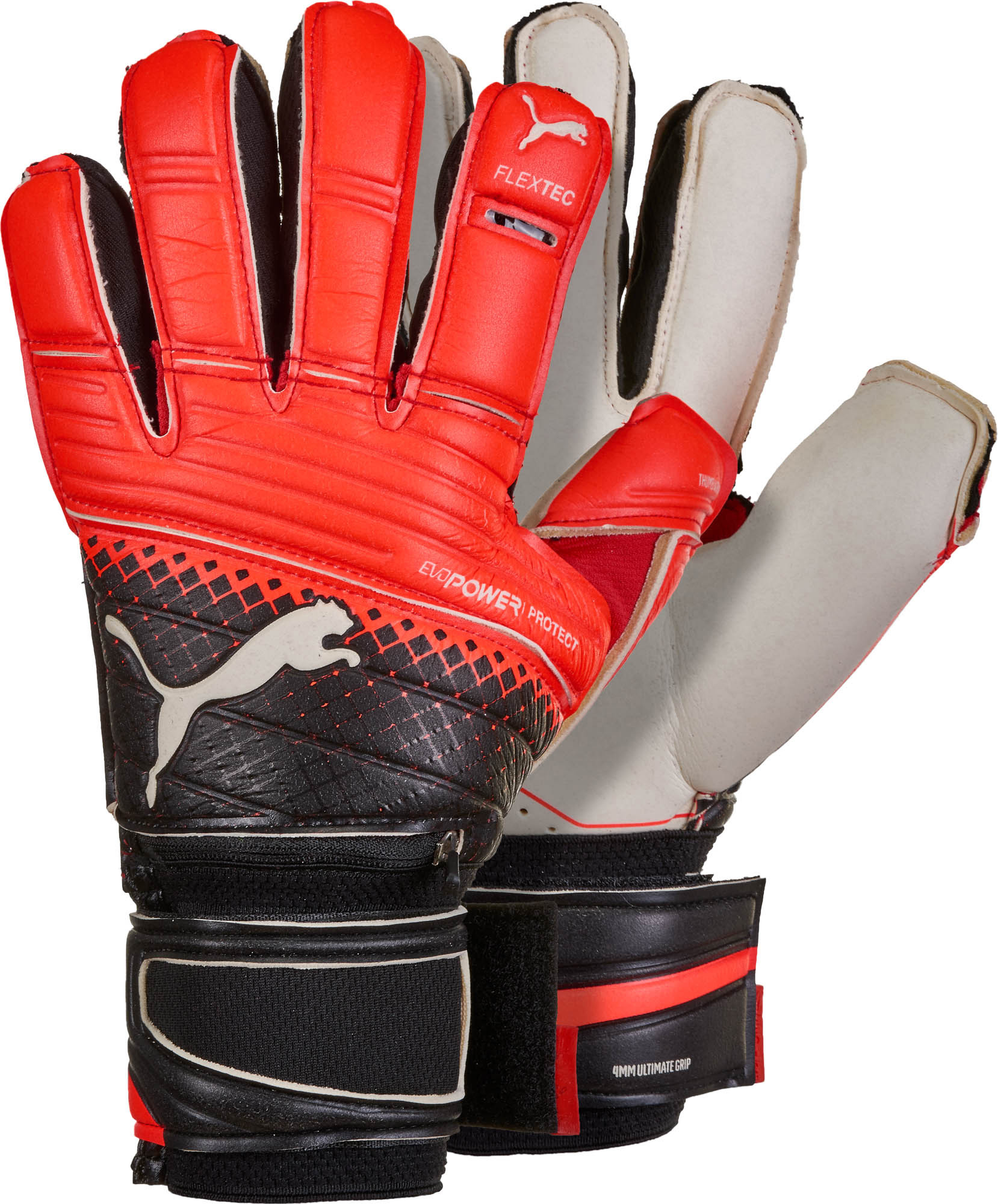 puma goalie gloves with finger savers 