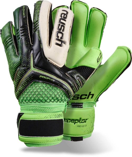 Reusch RE:CEPTOR PRO G2 Ortho-Tec Goalkeeper Gloves – Black/Green