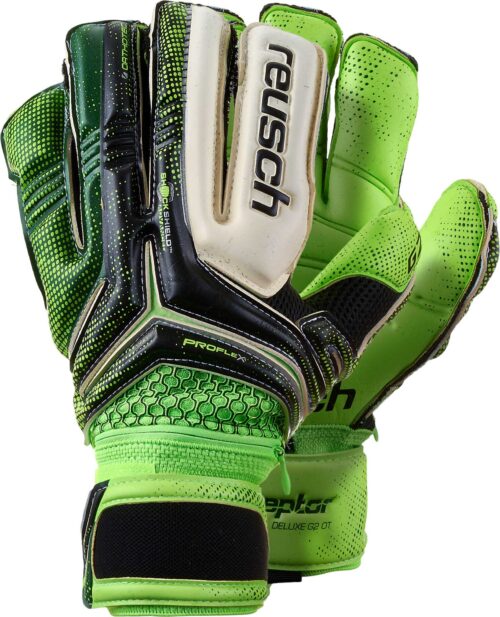 Reusch RE:CEPTOR Deluxe G2 Ortho-Tec Goalkeeper Gloves – Black/Green