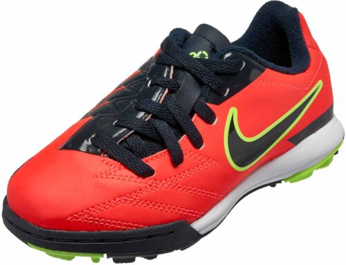 Nike Youth T90 Shoot IV TF  Bright Crimson/Dark Obsidian