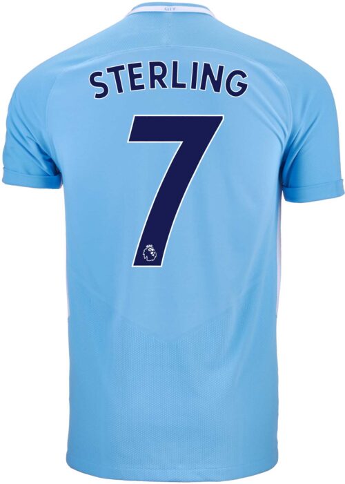 Nike Raheem Sterling Manchester City Match Home Jersey 2017-18