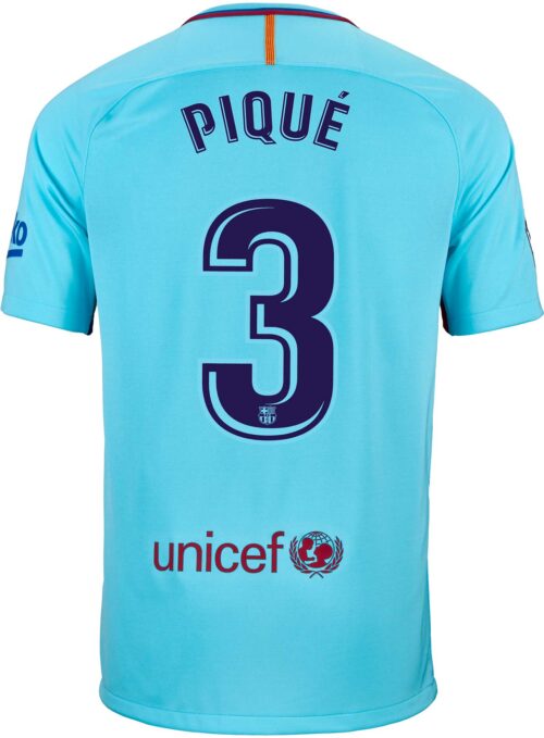 Nike Gerard Pique Barcelona Away Jersey 2017-18