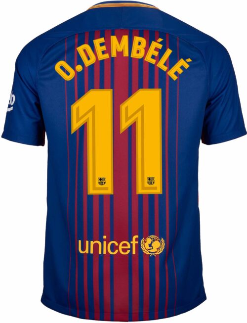 Nike Ousmane Dembele Barcelona Home Jersey 2017-18