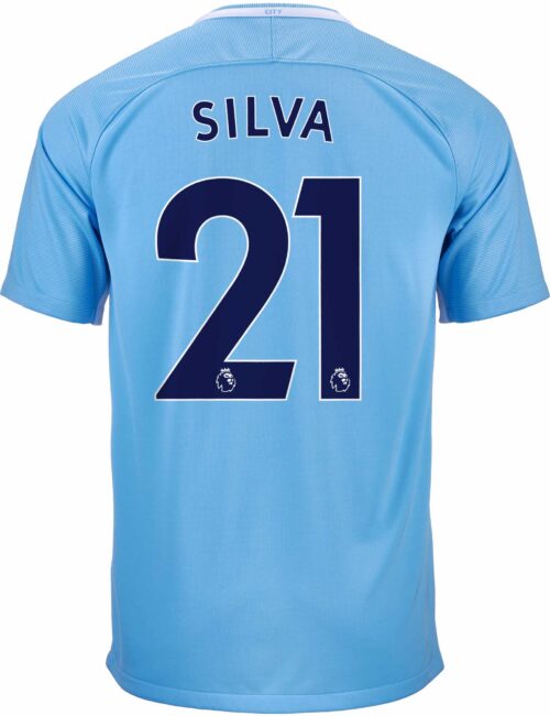 Nike David Silva Manchester City Home Jersey 2017-18