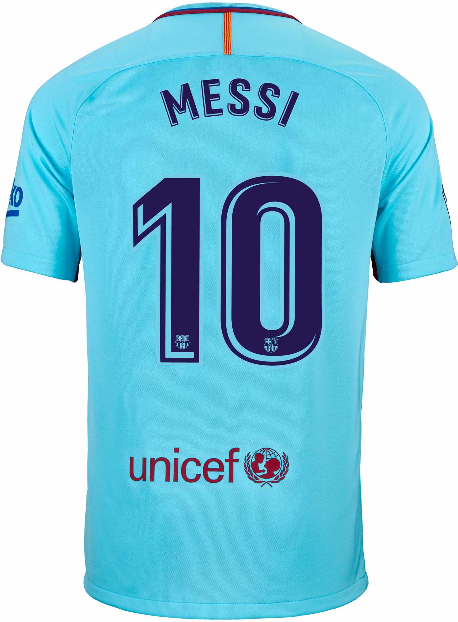 Nike Kids Lionel Messi Barcelona Away Jersey 2017-18