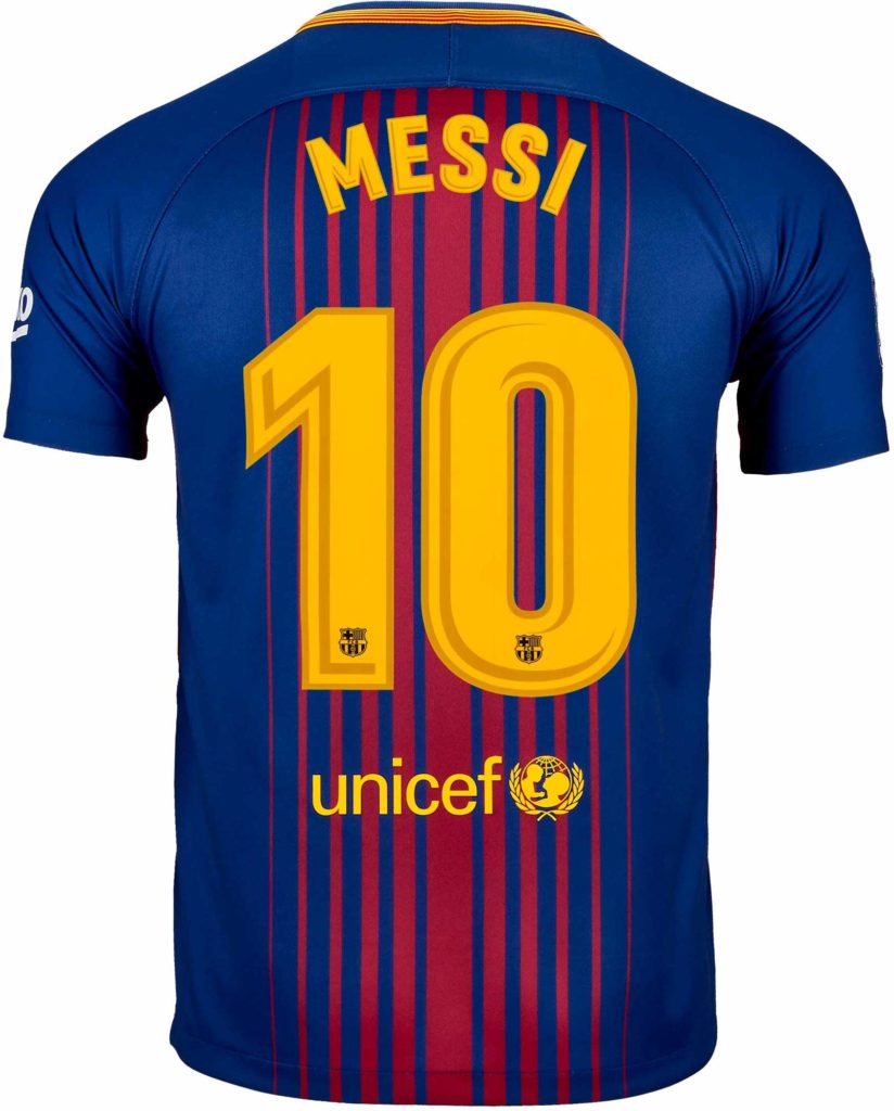 Nike Kids Lionel Messi Barcelona Home Jersey 2017-18