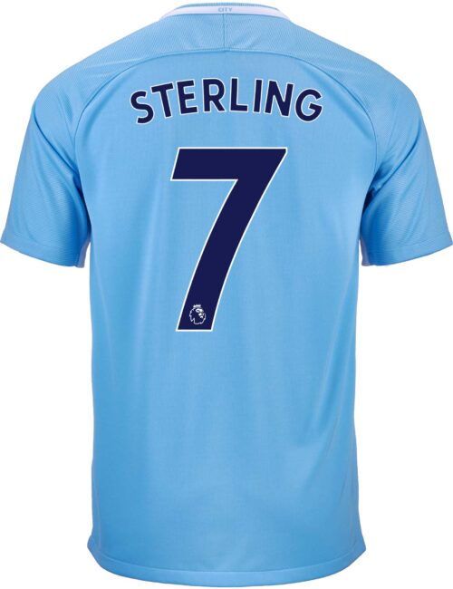 Nike Kids Raheem Sterling Manchester City Home Jersey 2017-18