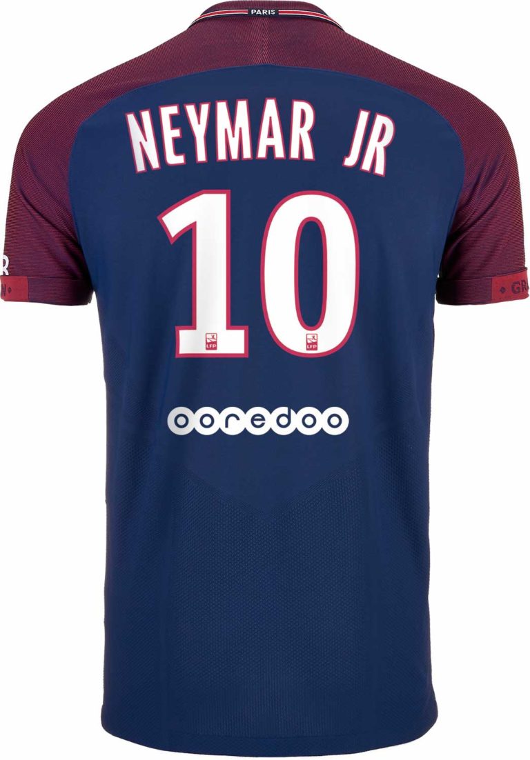 2017/18 Kids Neymar Nike PSG Home Jersey - SoccerPro.com