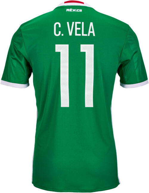 adidas Carlos Vela Mexico Home Jersey 2016-17