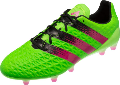 adidas ACE 16.1 FG Soccer Cleats – Solar Green/Shock Pink