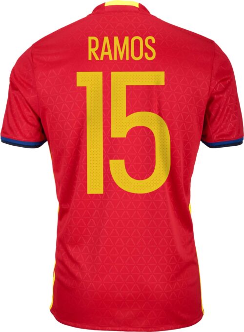 adidas Sergio Ramos Spain Home Jersey 2016-17