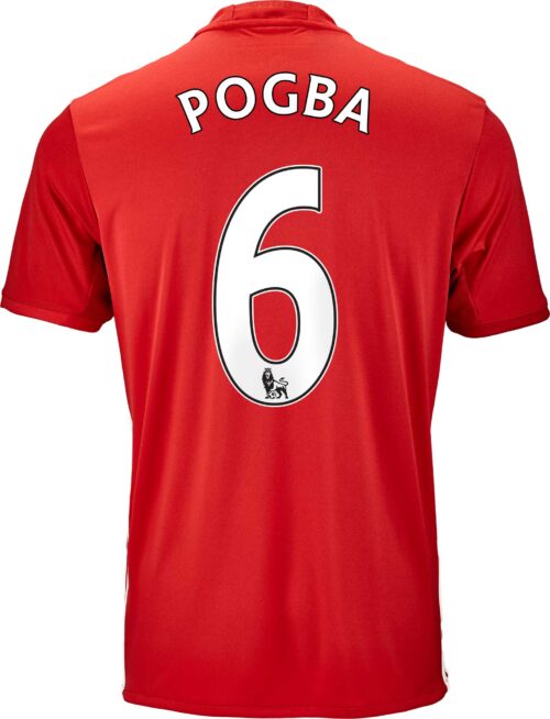 adidas Paul Pogba Manchester United Home Jersey 2016-17