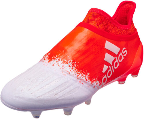 adidas Womens X 16  Purespeed FG/AG – White/Solar Red