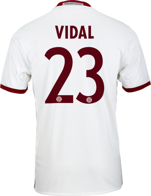 adidas Kids Arturo Vidal Bayern Munich 3rd Jersey 2016-17