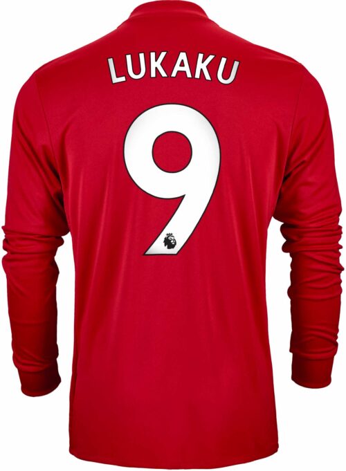 2017/18 adidas Romelu Lukaku Manchester United L/S Home Jersey
