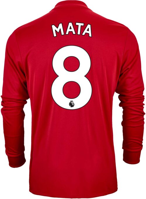 2017/18 adidas Juan Mata Manchester United L/S Home Jersey