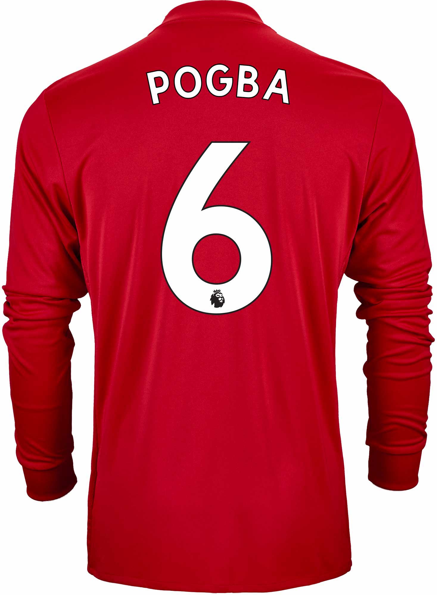 2017/18 adidas Paul Pogba Manchester United L/S Home - SoccerPro