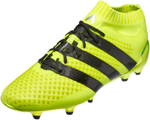 adidas Kids ACE 16.1 Primeknit FG – Solar Yellow/Silver Metallic