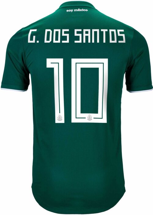 2018/19 adidas Giovani Dos Santos Mexico Authentic Home Jersey
