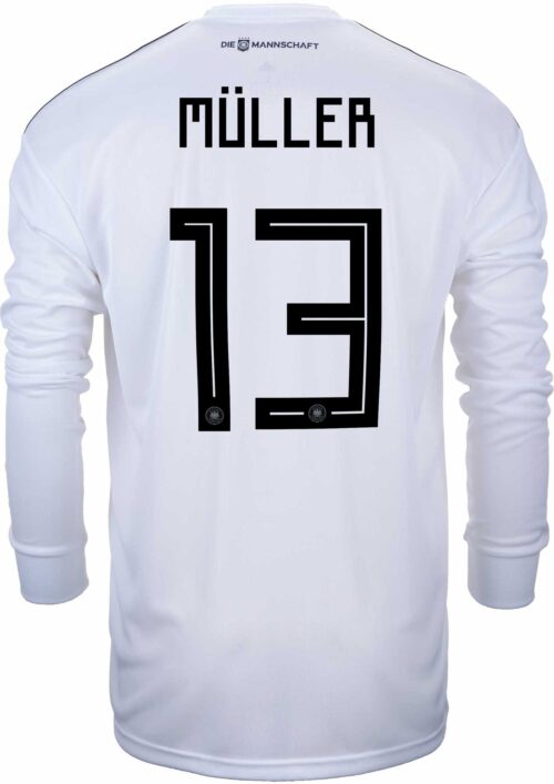 adidas Thomas Muller Germany L/S Home Jersey 2018-19
