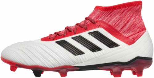 adidas Predator 18.2 FG – White/Real Coral