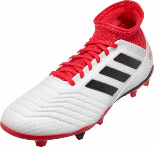 adidas Predator 18.3 FG – White/Real Coral