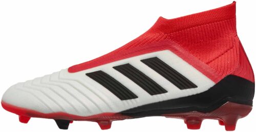 adidas Kids Predator 18  FG – White/Real Coral