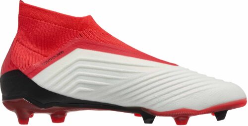 adidas Kids Predator 18  FG – White/Real Coral