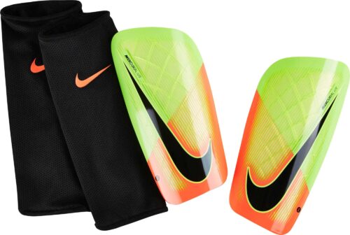 Nike Mercurial Lite Shinguards – Electric Green/Hyper Orange
