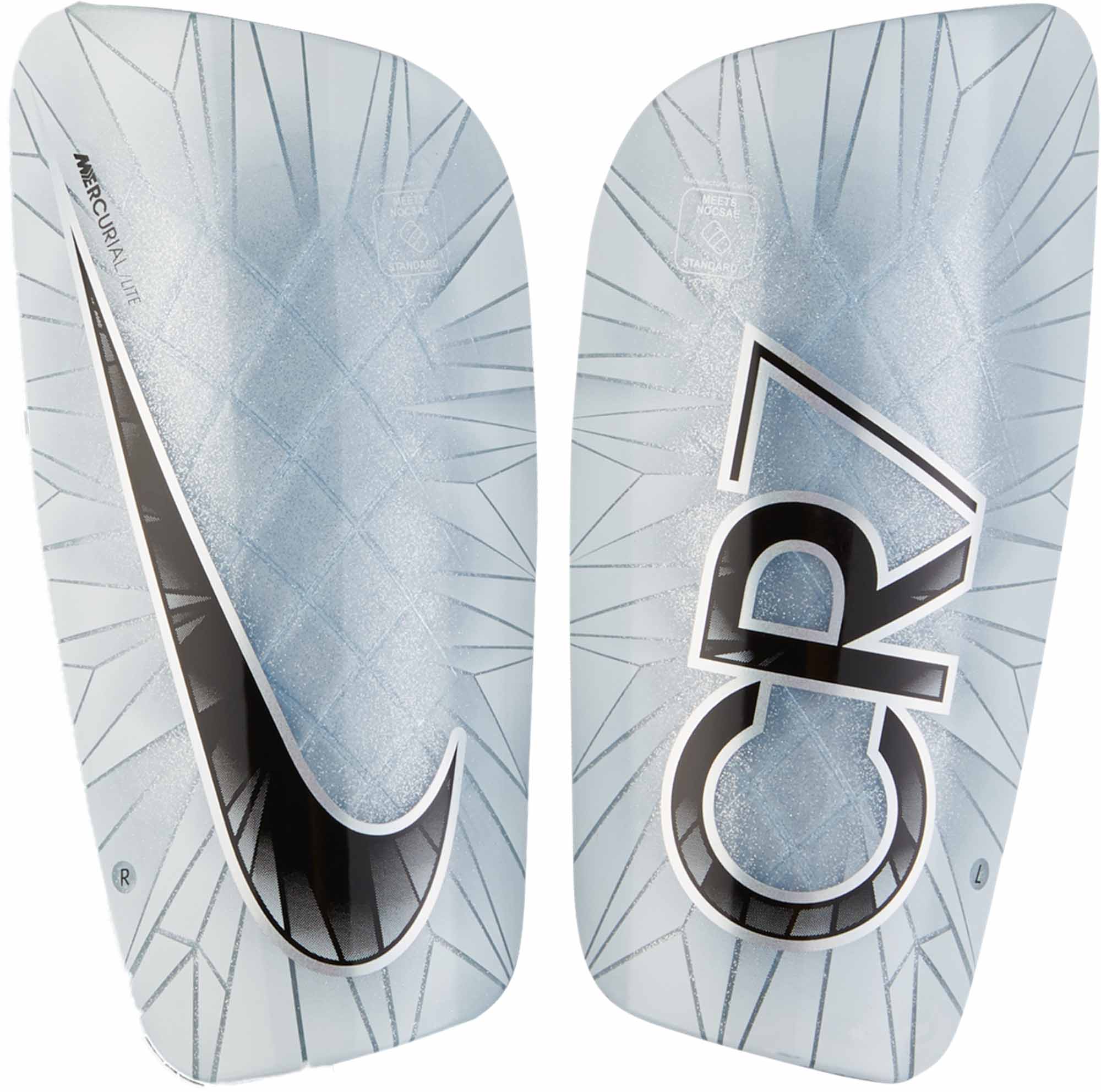 hacer clic llorar Llanura Nike Mercurial Lite Shin Guards - CR7 - White & Black