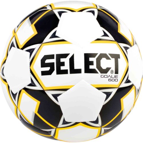 Select 600g Weighted Goalie Trainer Soccer Ball – White/Black/Yellow
