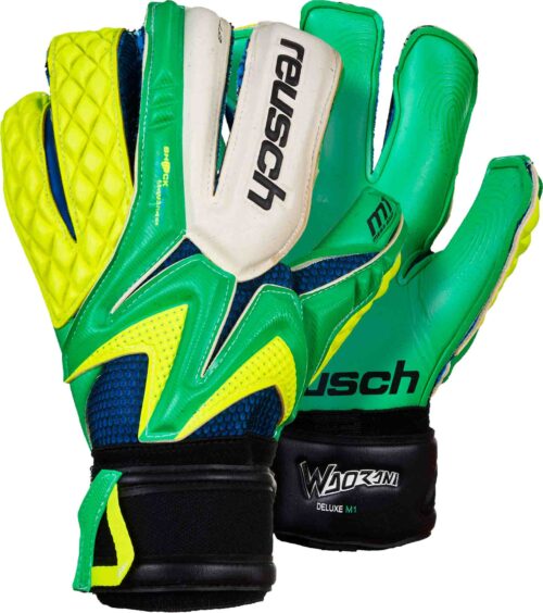 Reusch Waorani Deluxe M1 Goalkeeper Gloves  Irish Green/Yellow