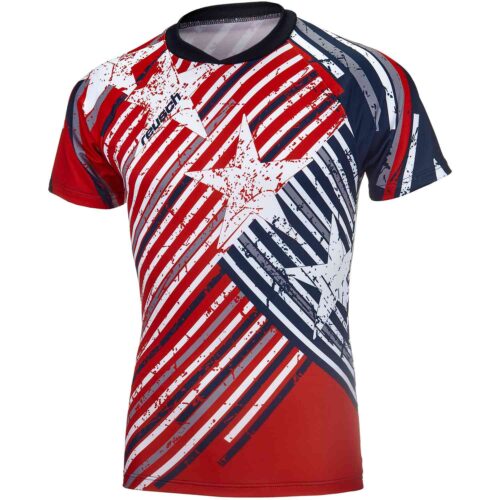 Reusch Patriot II S/S Pro-Fit Goalkeeper Jersey – Fire Red/Dress Blue