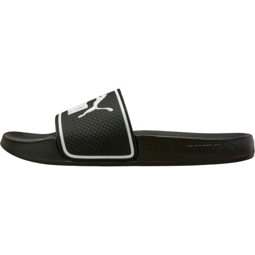 Kids Puma Leadcat 2.0 Slides – Black & White