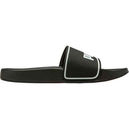 Kids Puma Leadcat 2.0 Slides – Black & White