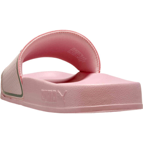 Kids Puma Leadcat 2.0 Slides – Chalk Pink & Silver