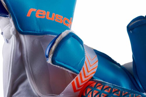 Reusch Prisma Pro AX2 Ortho-Tec Goalkeeper Gloves – White/Aqua Blue