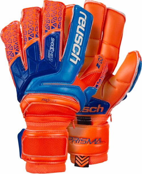 Reusch Prisma Deluxe G3 Ortho-Tec Goalkeeper Gloves – Shocking Orange/Blue